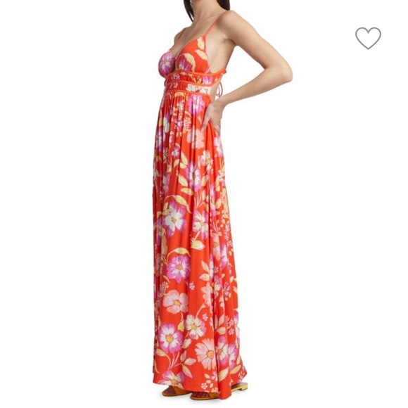 NWT FREE PEOPLE WISTERIA FLORAL MAXI DRESS - Picture 4 of 8